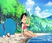 The movie’s plot involves Nobita, who throws a temper tantrum because he wants a really large RC toy robot in order to upstage the rich kid, Suneo Honekawa, who has been showing off the new robot that his cousin made. His fit only annoys Doraemon who uses his Anywhere Door to get away from the summer heat, to the North Pole. Nobita soon follows and discovers a strange bowling ball-like orb which starts blinking with a pulsating light, and summons what looks like a giant robot’s foot.&#60;br/&#62;&#60;br/&#62;After Nobita uses the foot to sled down, crashing into his room through the Anywhere Door, the bowling ball follows him home through the door and another robot piece falls into his backyard. A frozen Doraemon follows soon after, covered in ice before being thawed out and with a cold. Learning of the robot parts, Doraemon admits to Nobita that he has nothing to do with it, and the two use the Opposite World Entrance Oil and the Roll-Up Fishing Hole to enter the World Inside the Mirror, an alternate mirror world without people. There, they build the robot which Nobita christens “Zanda Claus” as he believed the sphere summoning the parts is from Santa Claus.&#60;br/&#62;&#60;br/&#62;Using a brain wave controller that Doraemon pulls out of his pocket, Nobita has the robot perform gymnastic maneuvers in a mirror world before bringing Shizuka Minamoto to join the fun. The trio enjoy but later however, Shizuka accidentally presses a button on the control panel that makes the robot fire a huge laser beam that destroys a whole skyscraper. The group realizes just how dangerous Zanda Claus really is, and they decide to return to the real world and forget about ever having found the robot.